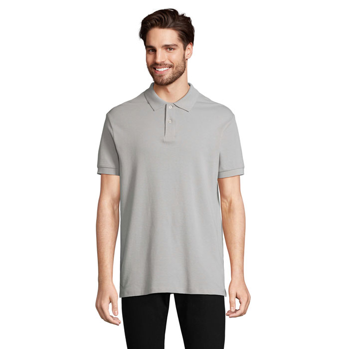 Polo Homme à personnaliser coton PACIFIC gris pur